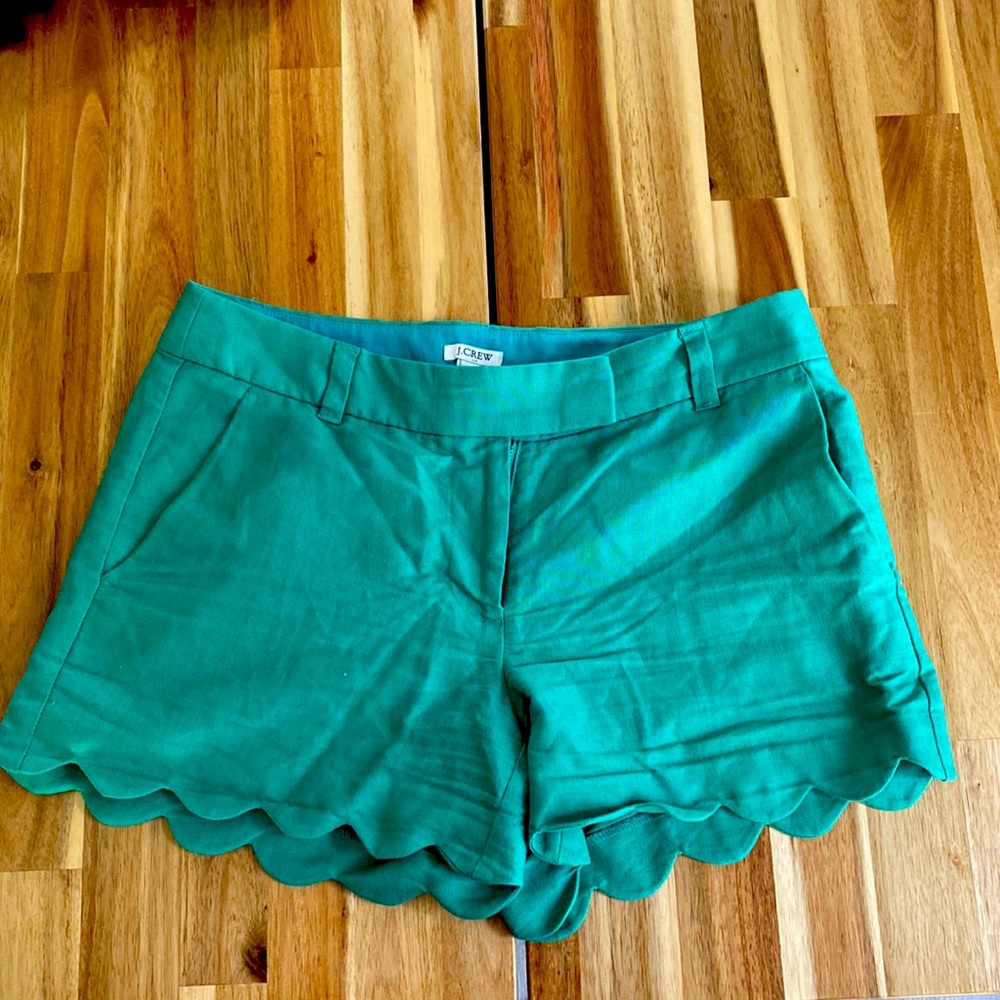 Green J Crew Shorts